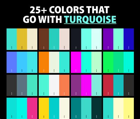 what color pairs with turquoise.